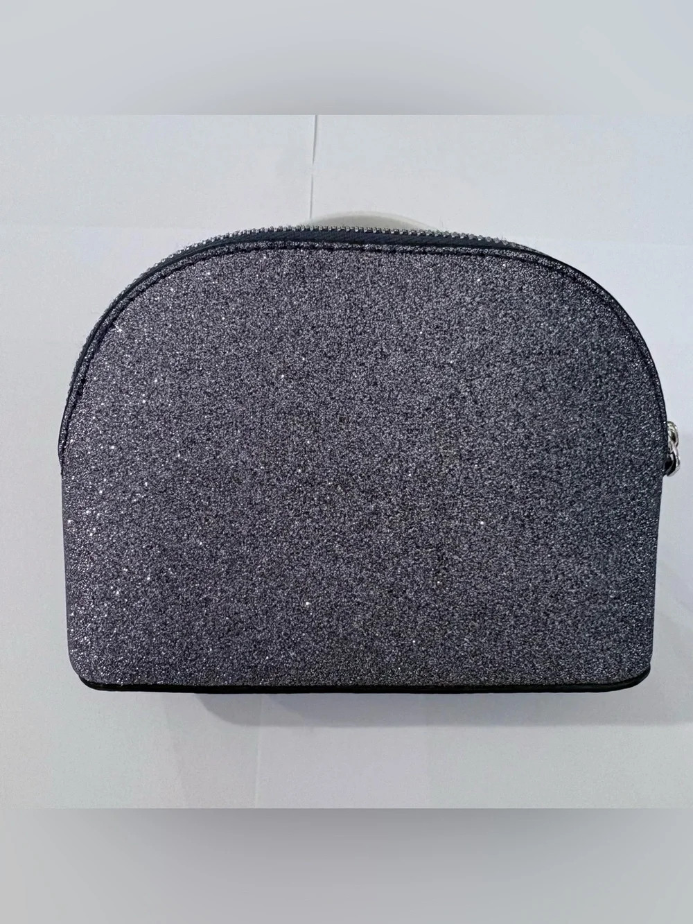 Kate Spade New York Glitter Dome Cosmetic Travel Bag  - Dusk Navy (NWOT)